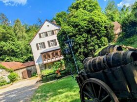 Romantische Nacht im Silberbachtal im Teutoburger Wald