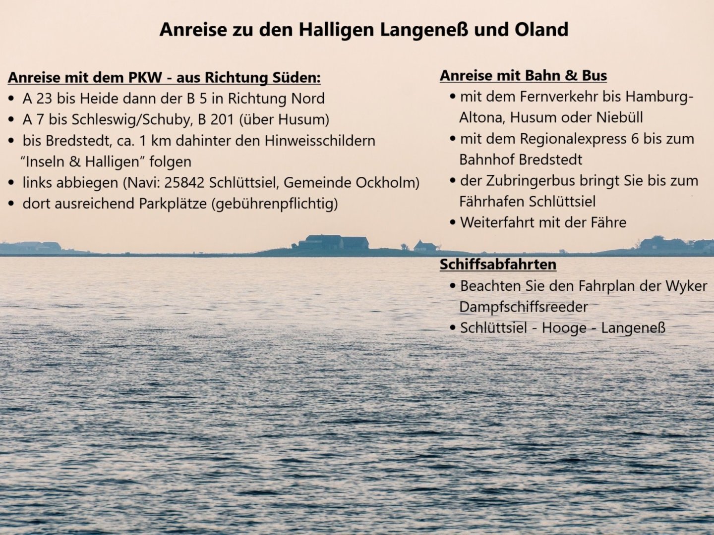Kurzurlaub auf der Hallig Langeneß inkl. Abendessen