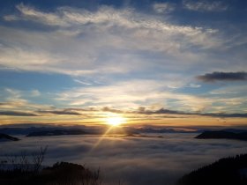 Nächtigung am Berg mit schöner Aussicht