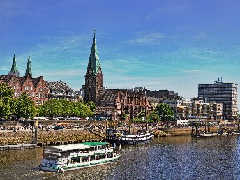  Einfach ans Wasser... 3 Tage direkt an Weserradweg bei Bremen