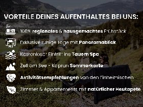 Urlaub über den Dächern von Kaprun im Appartement inkl. Tauern Spa Therme Eintritt | 6 Nächte